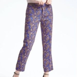 Paisley Print Dress Pants